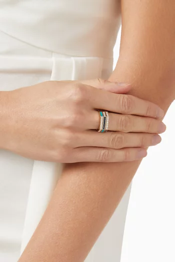 Whatever Ménage à Trois Multi-stone Ring in 18kt Rose Gold