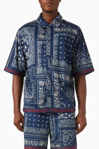 Woodpoint Paisley-print Shirt in Poly-mesh