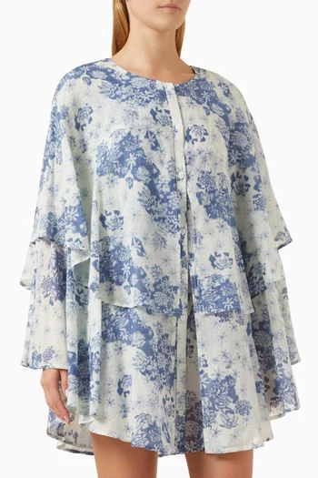Flowers of Time Floatway Night Dress in Organic-cotton