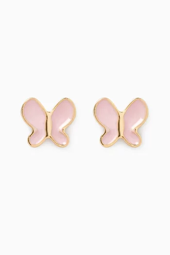 Ara Butterfly Stud Earrings in 18kt Gold