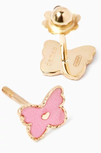 Ara Butterfly Stud Earrings in 18kt Gold