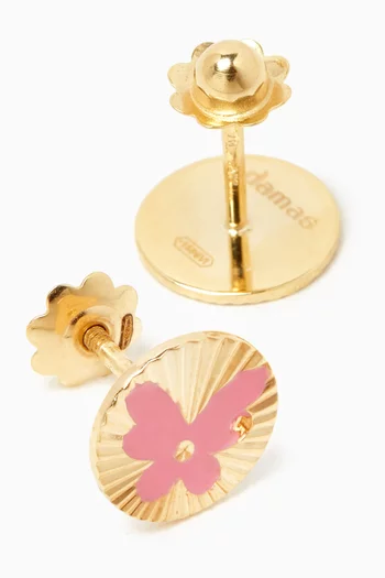 Ara Sunshine Butterfly Stud Earrings in 18kt Gold