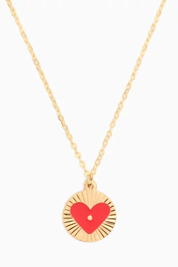 Ara Sunshine Heart Necklace in 18kt Gold
