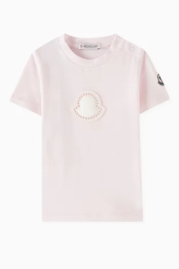 Logo Patch T-shirt in Cotton Jersey