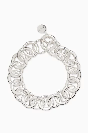 The Marianne Bracelet in Sterling Silver Plated Brass