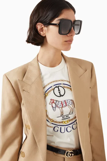 Square Sunglasses in Recycled Acetate