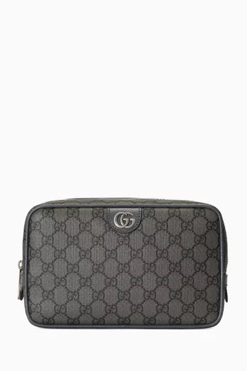Ophidia GG Toiletry Case in GG Supreme Canvas