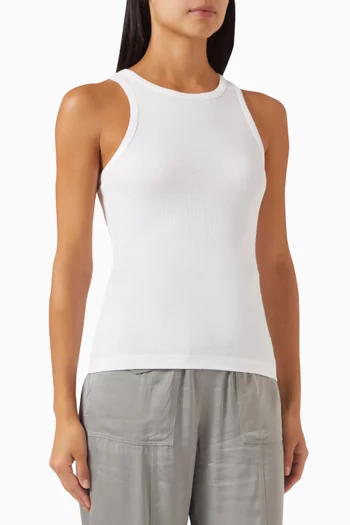 Ribbed Tank Top in Cotton