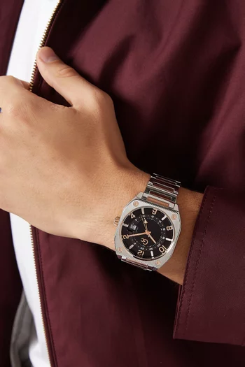 ساعة إيربورن كوارتز ستانلس ستيل، 39 مم