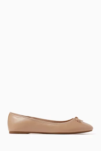 Abigail Ballet Flats in Leather