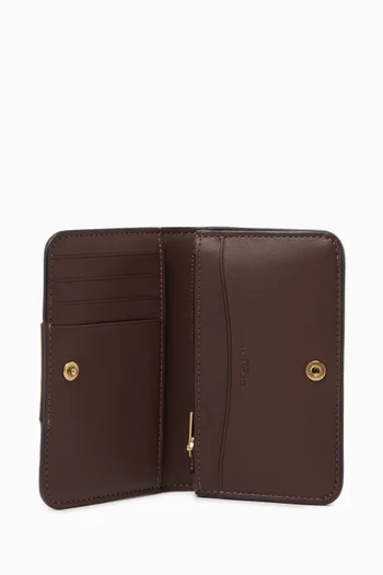 Slim Card Logo Wallet in Coated-canvas