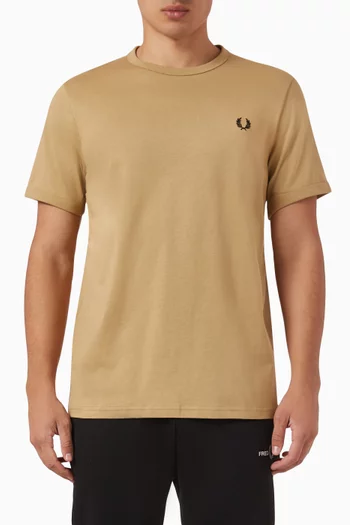 Ringer Logo T-Shirt in Cotton