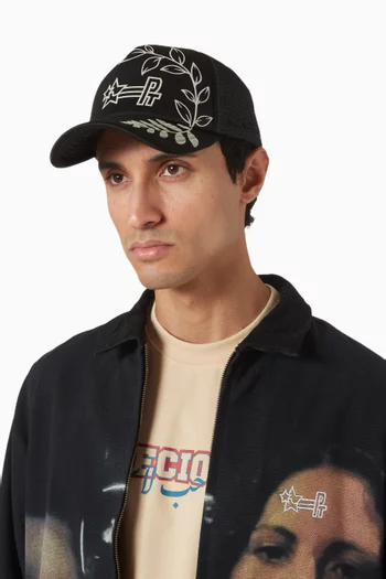 Logo-print Baseball Cap in Canvas