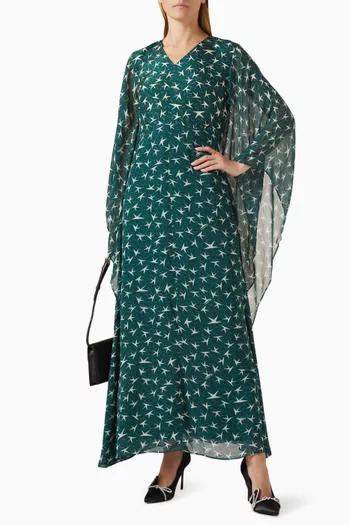 Printed Kaftan in Chiffon