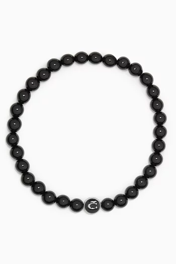 Beaded C Stretch Bracelet