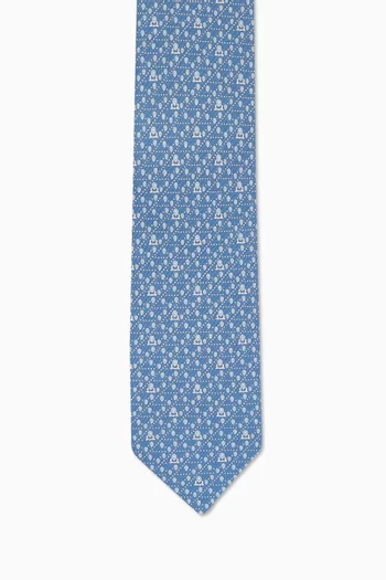 ربطة عنق بنقشة إشارة موقع تويل حرير