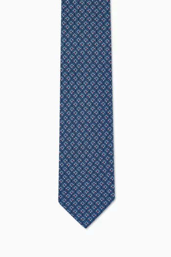 ربطة عنق بنقشة تيترس حرير