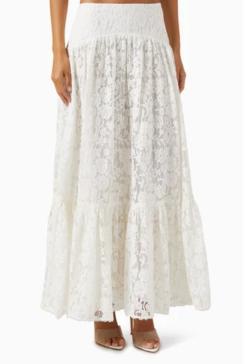 Tranquillity Maxi Skirt in Lace