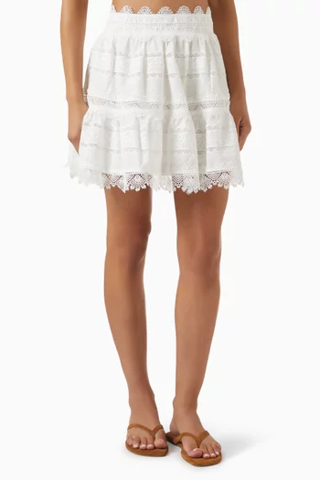 تنورة فيرا قصيرة مزيج قطن