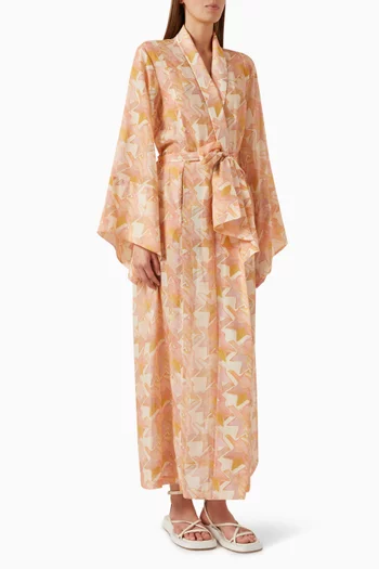 Toria Kimono in Cotton & Silk
