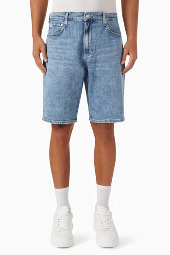 Regular Shorts in Cotton-denim
