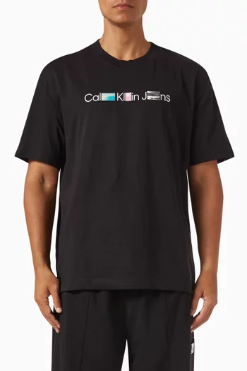 Logo Photo-print T-shirt in Cotton-jersey