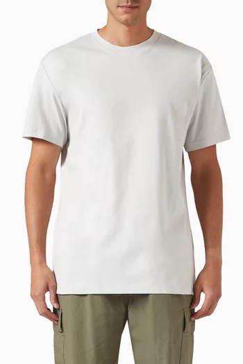 Long Relaxed T-shirt in Cotton-jersey
