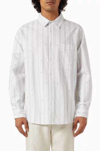 Lemon-patterned Shirt in Cotton-poplin