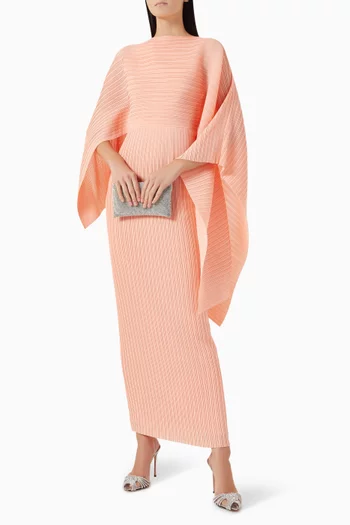 Adami Cape-sleeve Maxi Dress