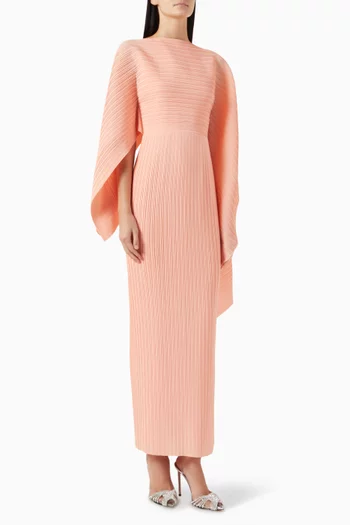 Adami Cape-sleeve Maxi Dress