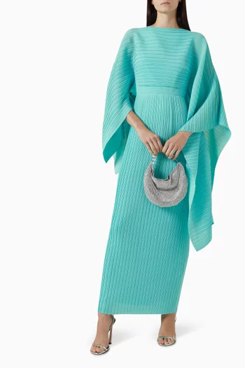 Adami Cape-sleeve Maxi Dress