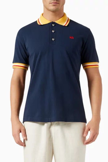 Sun Polo Shirt in Cotton-piqué