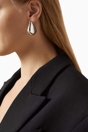 Small Fin Earrings in Sterling Silver