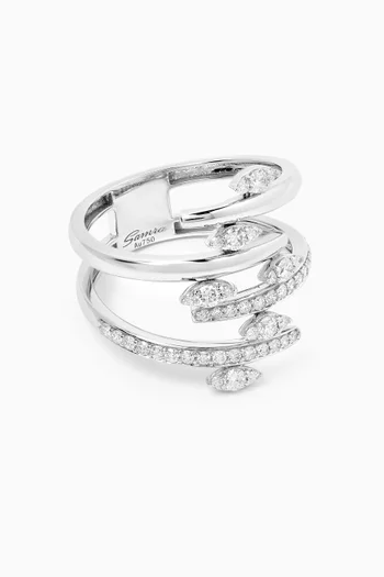 Barq Diamond Ring in 18kt White Gold