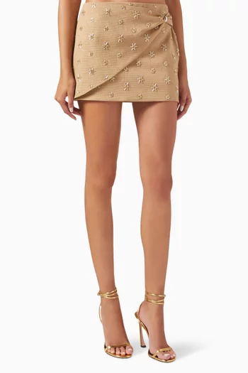 Sunseeker Sequinned Mini Skirt