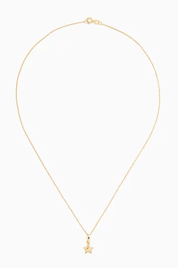 Star Pendant Necklace in 18kt Gold