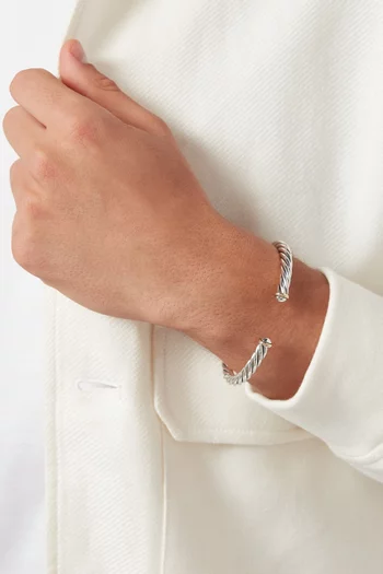Cable Classic Cuff Bracelet in Sterling Silver