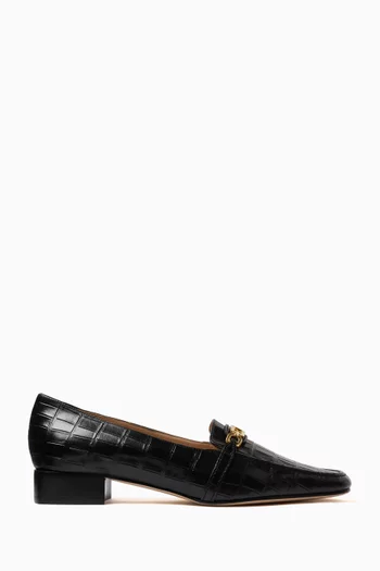 Whitney 25 Loafers in Crocodile-embossed Leather