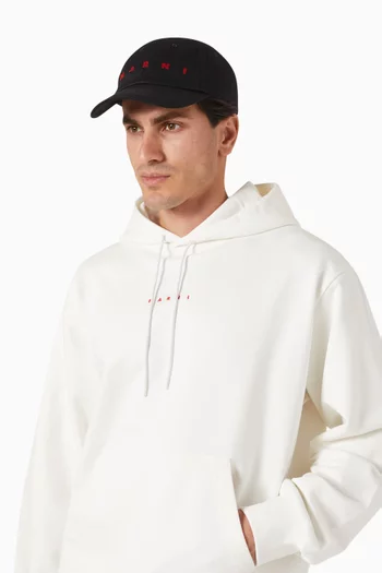 Logo-embroidered Baseball Cap in Bio Gabardine