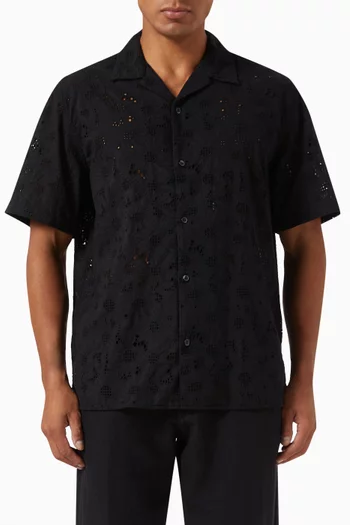 Broderie-anglaise Shirt in Cotton