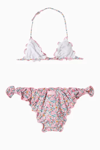 Floral Triangle Bikini Set