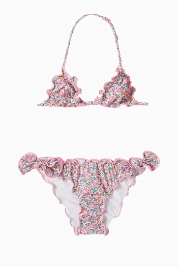 Floral Triangle Bikini Set