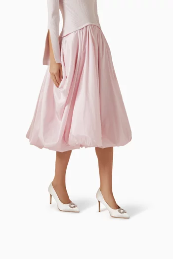 حذاء كلاسيك نوفا بكعب 90 مم ستان مطرز