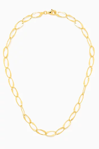 Column Necklace in 18kt Gold-plated Sterling Silver