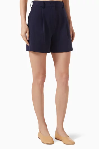 Heather Shorts in Suit Fabric