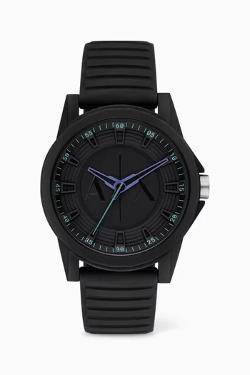 Outerbanks Quartz Watch in Nylon & Silicone, 44mm