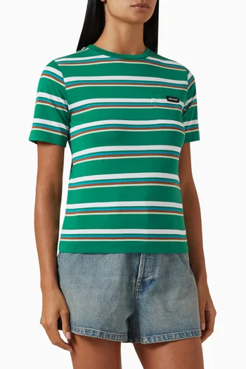Striped T-shirt in Cotton Jersey