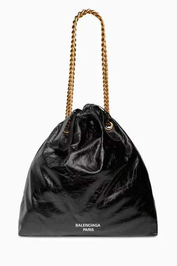 Medium Crush Tote Bag in Crushed Leather