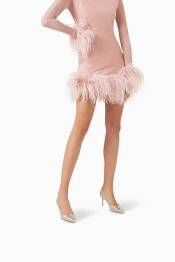 Tempest 70 Crystal-embellished Pumps in Satin