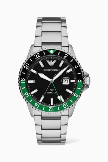 Diver Stainless Steel Watch, 42mm